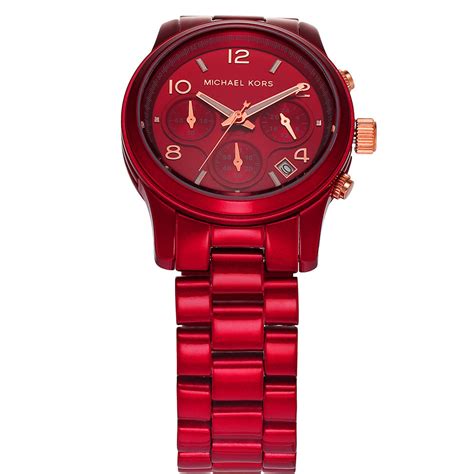 michael kors red watch amazon|mk7436.